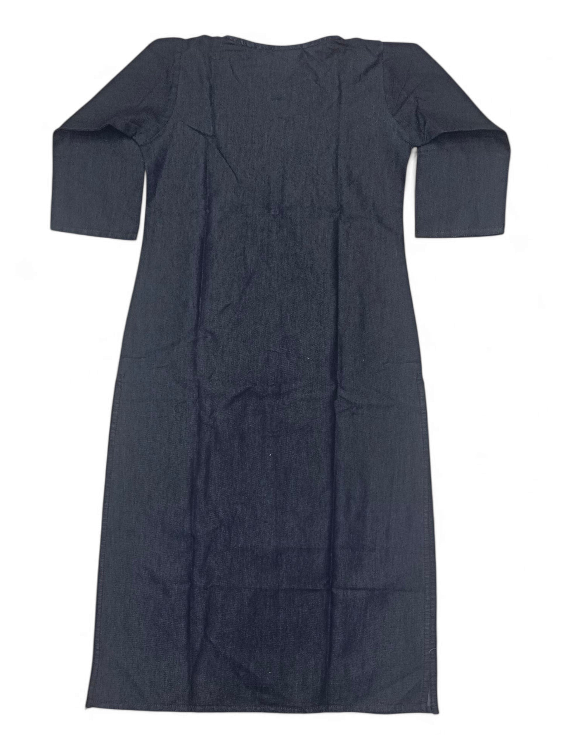 JT DB109 L JEANS KURTHI BLACK JT DB109 L JEANS KURTHI BLACK